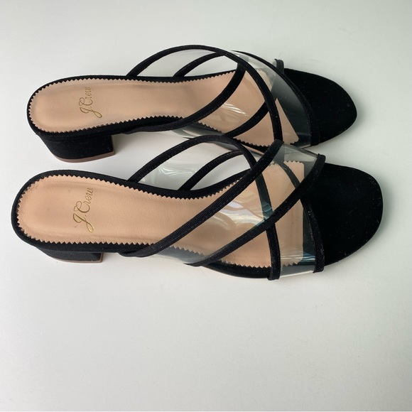 J. CREW Florence sandals with transparent cross straps - Picture 2 of 6